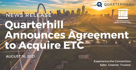 Quarterhill Announces Agreement to Acquire ETC.